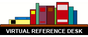 virtual reference desk book shelf icon