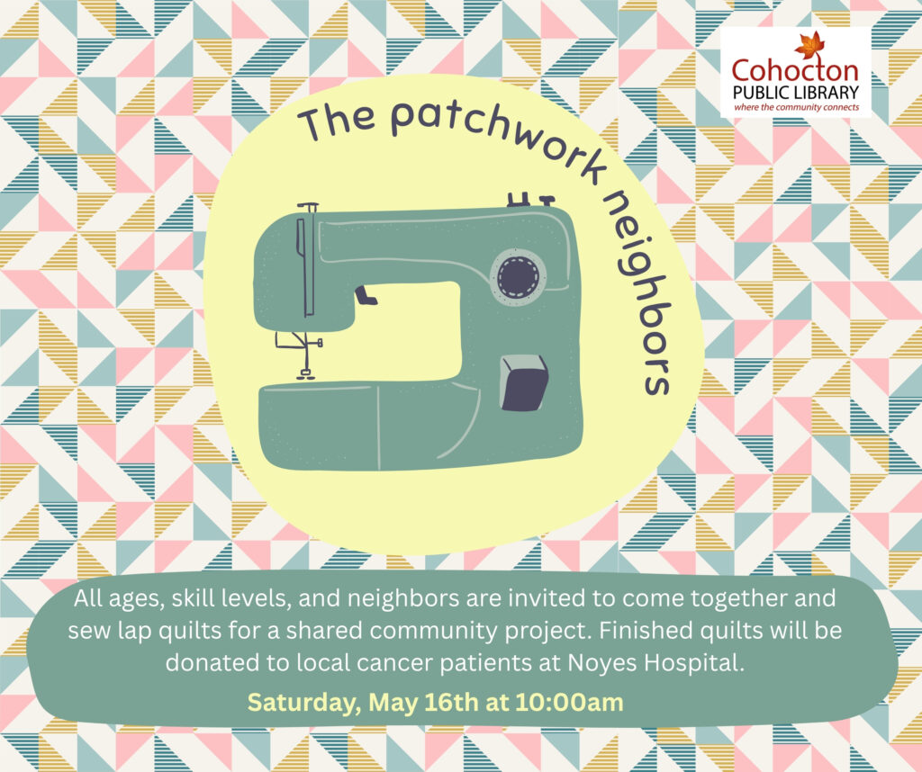 Image of sewing machine for Patchwork neighbors.